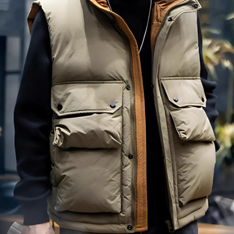 American Retro Work Down Vest V0208