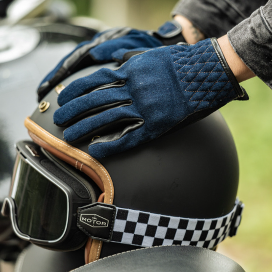Vintage Touchscreen Motorcycle Gloves V0798