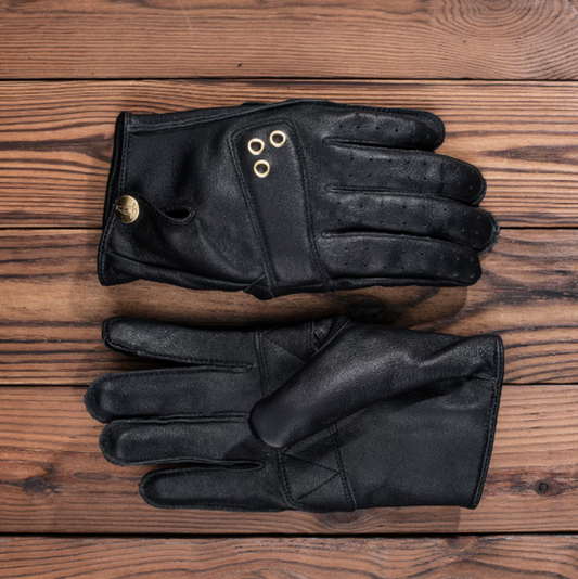 Retro Leather Motorcycle Gloves Z0867