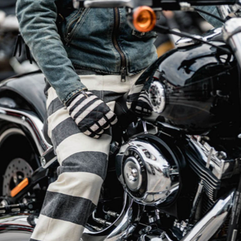Vintage Biker Leather Gloves