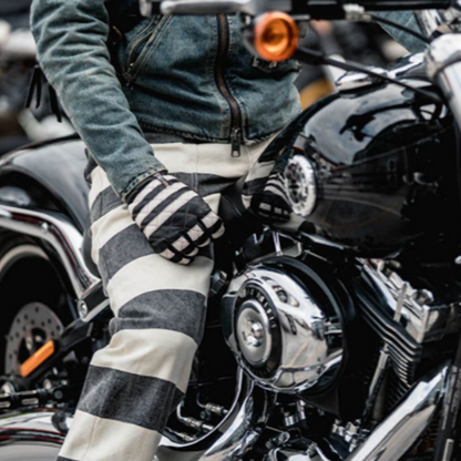 Vintage Biker Leather Gloves