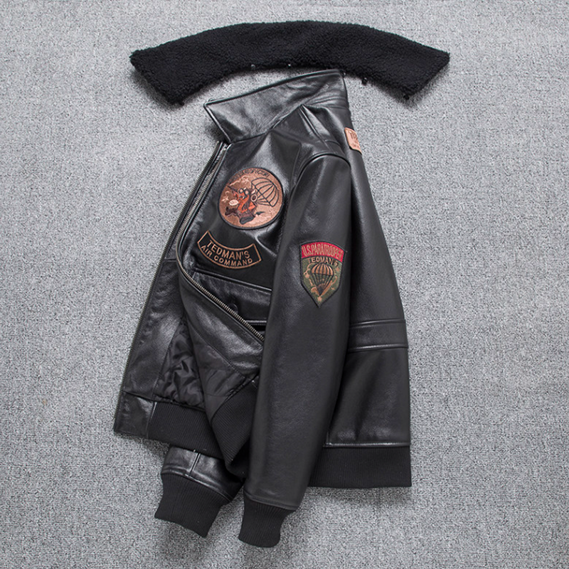 Leather Flight Jacket  V0874