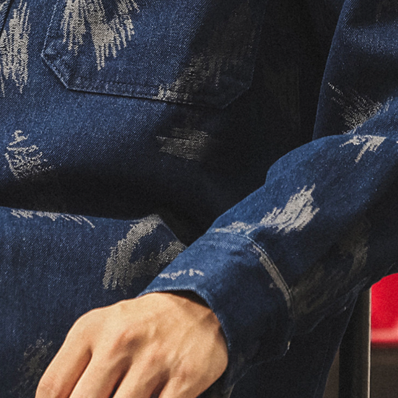 Retro Denim Work Shirt