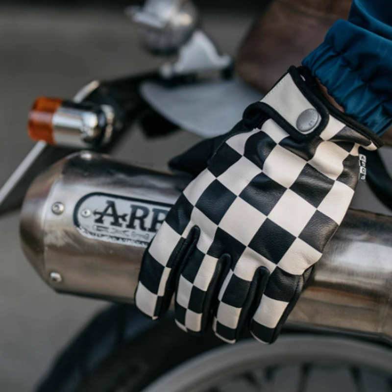 Vintage Leather Motorcycle Gloves V0918