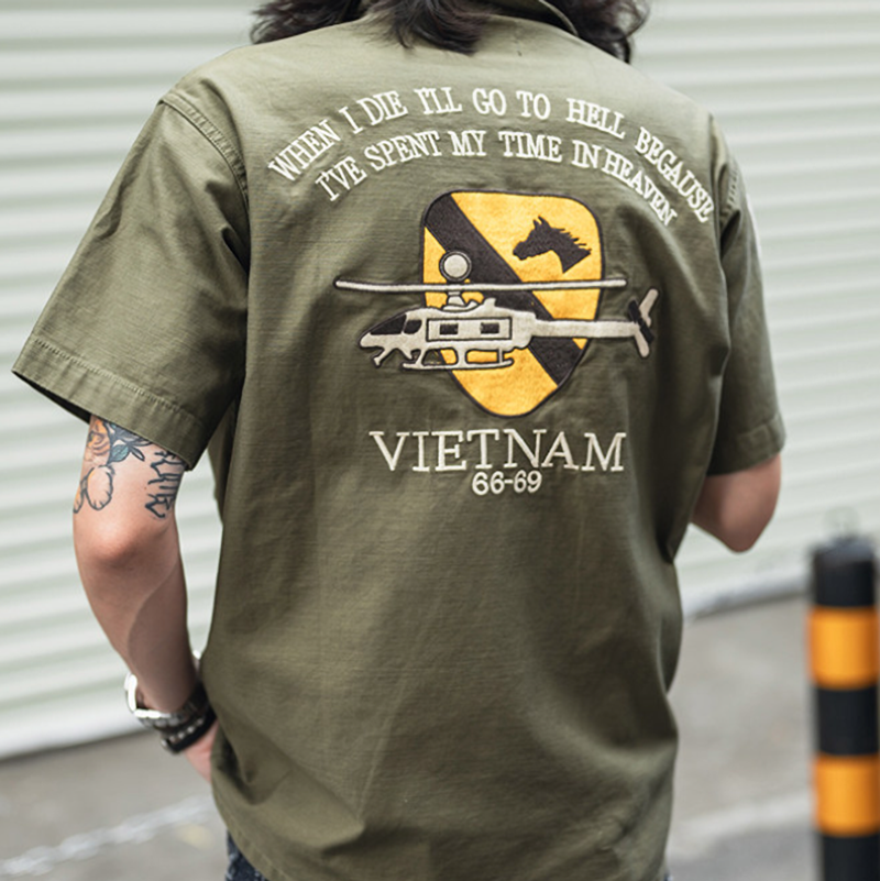 Vintage ARVN Airborne Shirt V0986