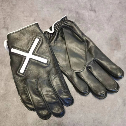 Retro Leather Motorcycle Gloves V0847