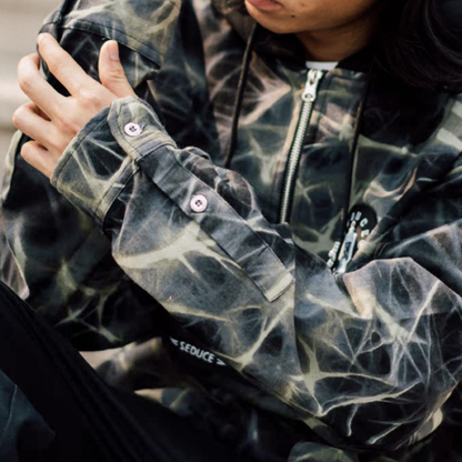 Vintage Hooded Pullover Jacket V0808