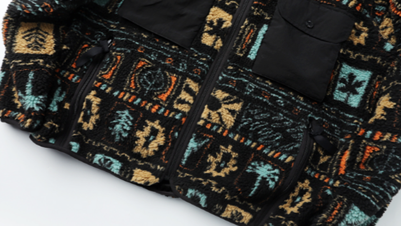 Retro Ethnic Workwear Jacket V0831