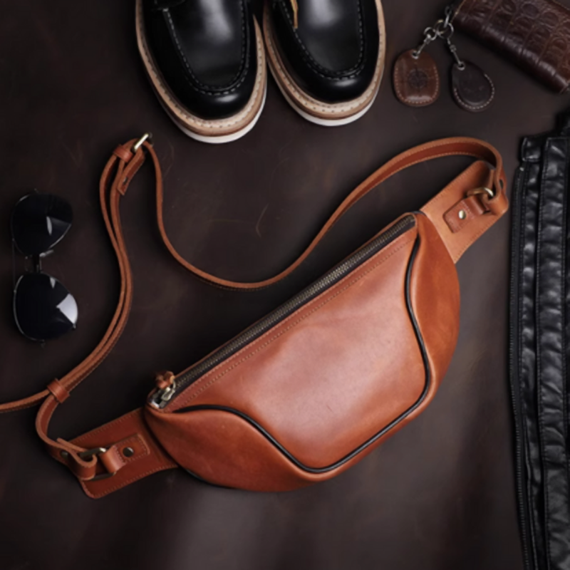 Leather Crossbody Bag V0301