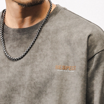 Retro Foam Print T-Shirt V0931