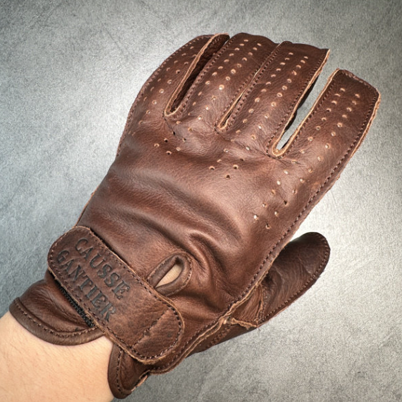 Vintage Leather Motorcycle Gloves V0928