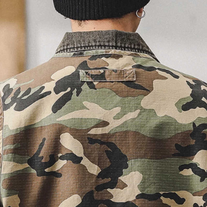 Multi-pocket camouflage vest V0475