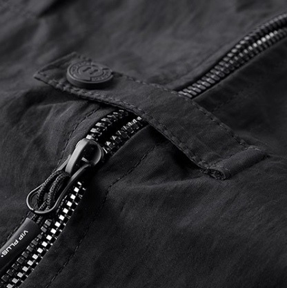 Fake layered multi-pocket shirt V0592