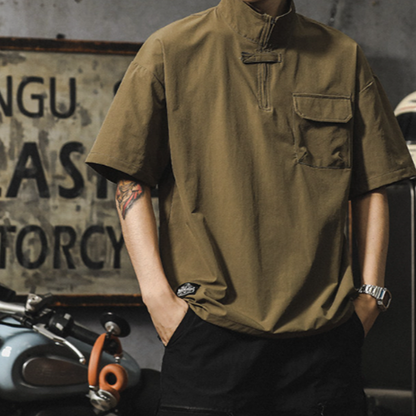 Standcollar RetroShirt V0965