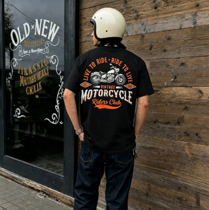 Vintage Motorcycle Ride T-Shirt V1020