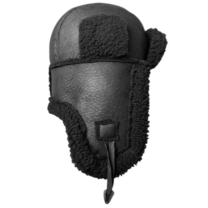Fake Leather Winter Cap V0882