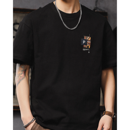 Retro Gangster Cotton T-Shirt V0974