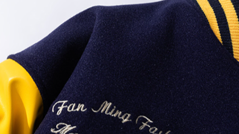 Retro Color-Block Baseball Jacket V0841