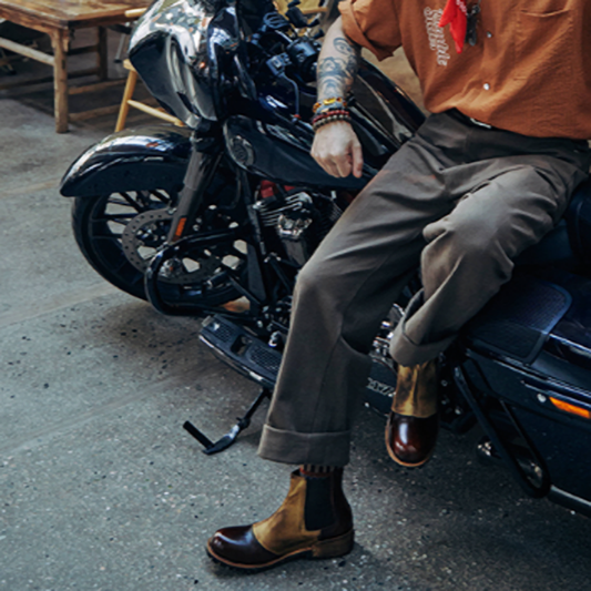 Retro High-Top Chelsea Boots V0806
