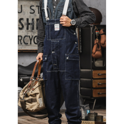 Retro Denim Work Overalls V0973