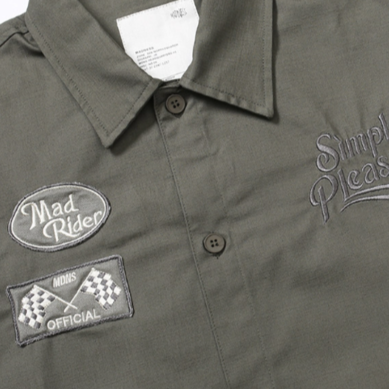 Racing Style Short-Sleeve Shirt V0995