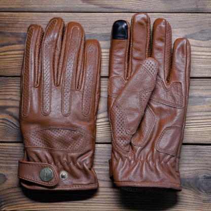 Vintage Touchscreen Riders Gloves V0797