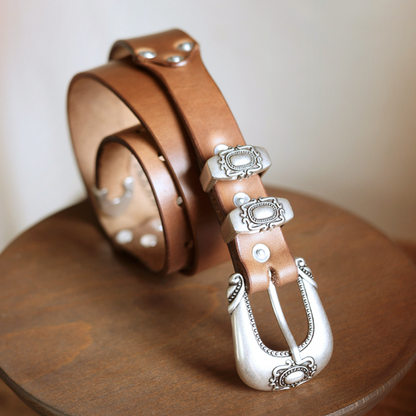 Handcrafted Western Leather Belts V1016