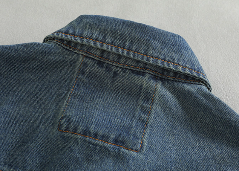 Vintage Denim Pullover Shirt V0919