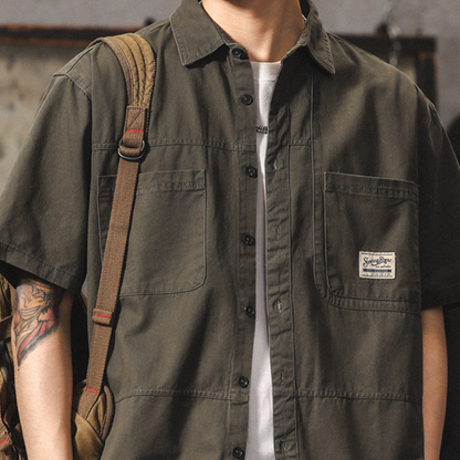 Vintage Cotton Work Shirt V0971