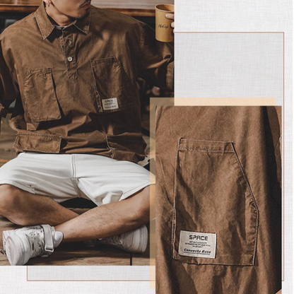 Multi-pocket hunting shirt V0048