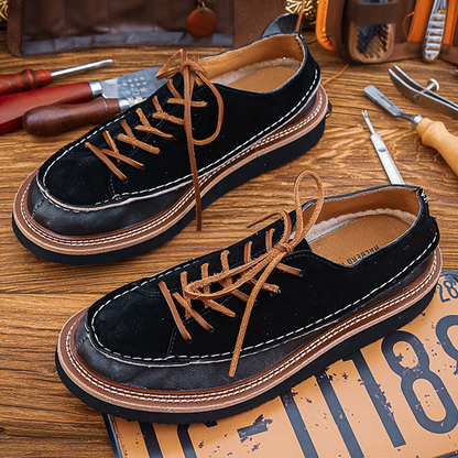 Casual Leather Low-cut Shoes V1033