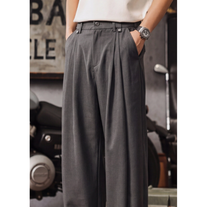 Retro wide-leg pants V0967