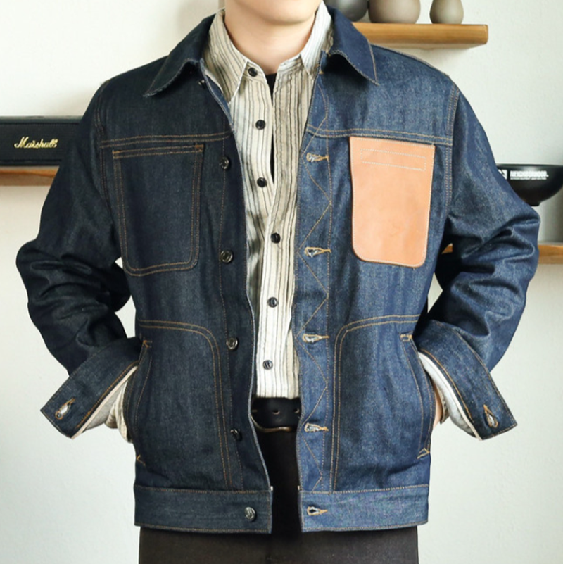 Americana Raw Denim Jacket V1042