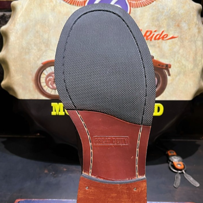 Retro Leather Biker Boots  V0868