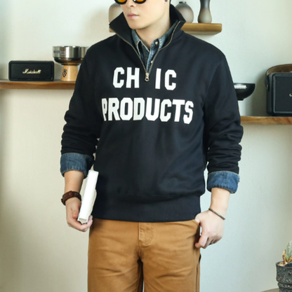 Heavyweight Half-Zip Sweatshirt V1047