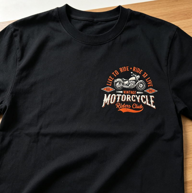 Vintage Motorcycle Ride T-Shirt V1020