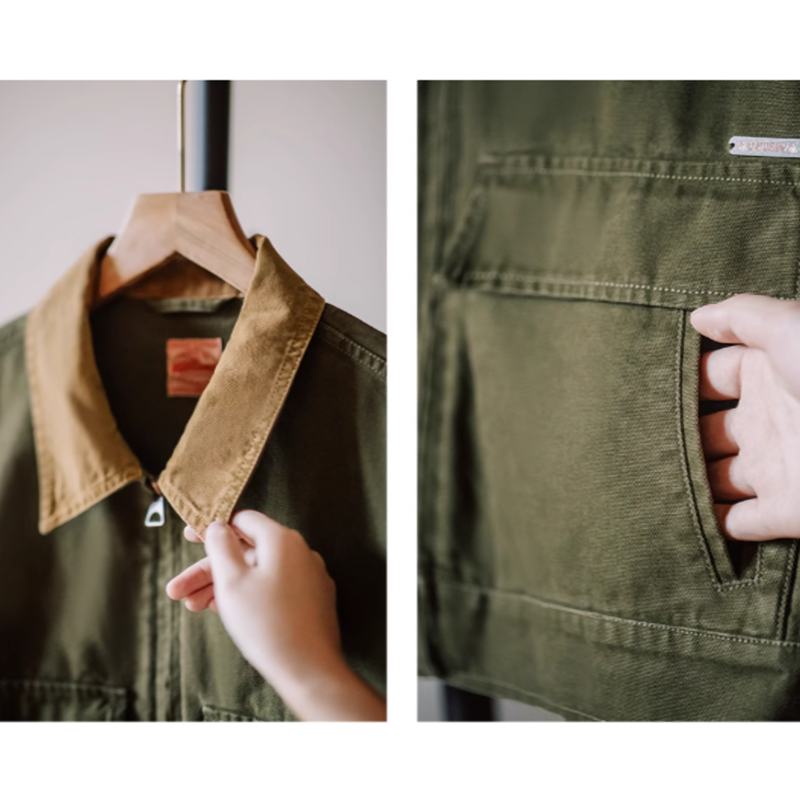 Retro Canvas Hunting Jacket V0654