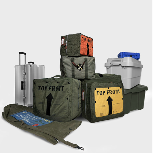 Vintage 70s Travel Tote Bag V0888