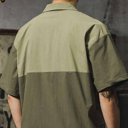 Quick-Dry Color Blocks Shirt V0970