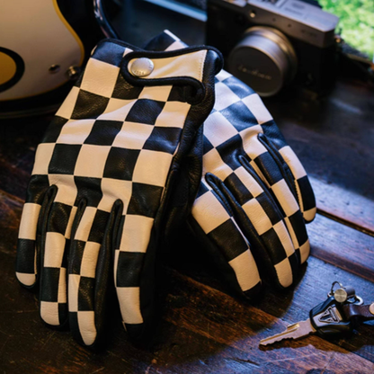 Vintage Leather Motorcycle Gloves V0918