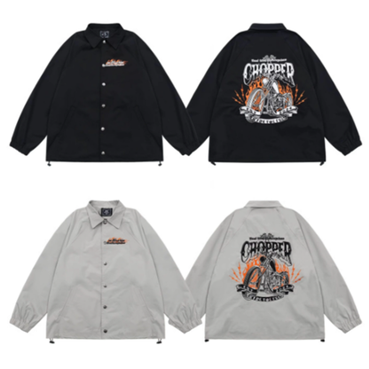 Vintage Biker Coach Jacket V0865