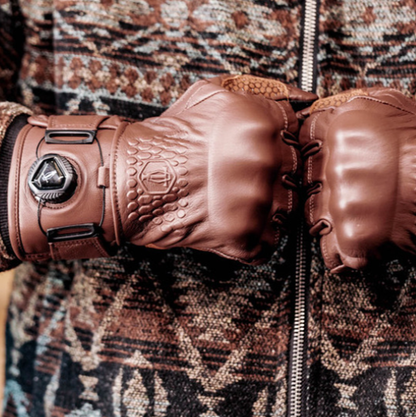 Vintage Leather Motorcycle Gloves V0862