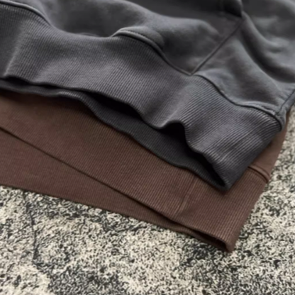 Heavyweight washed sweatshirt V0431
