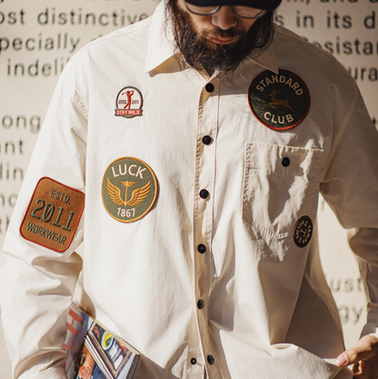 Embroidered Pocket Shirt V0915