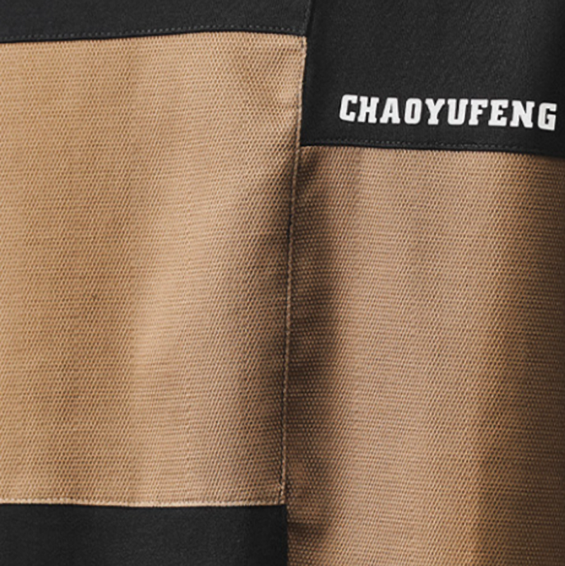 Retro Color Block Long Sleeve T-shirt V0929