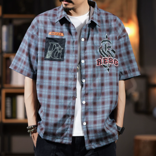 Retro Checkered Shirt V0991