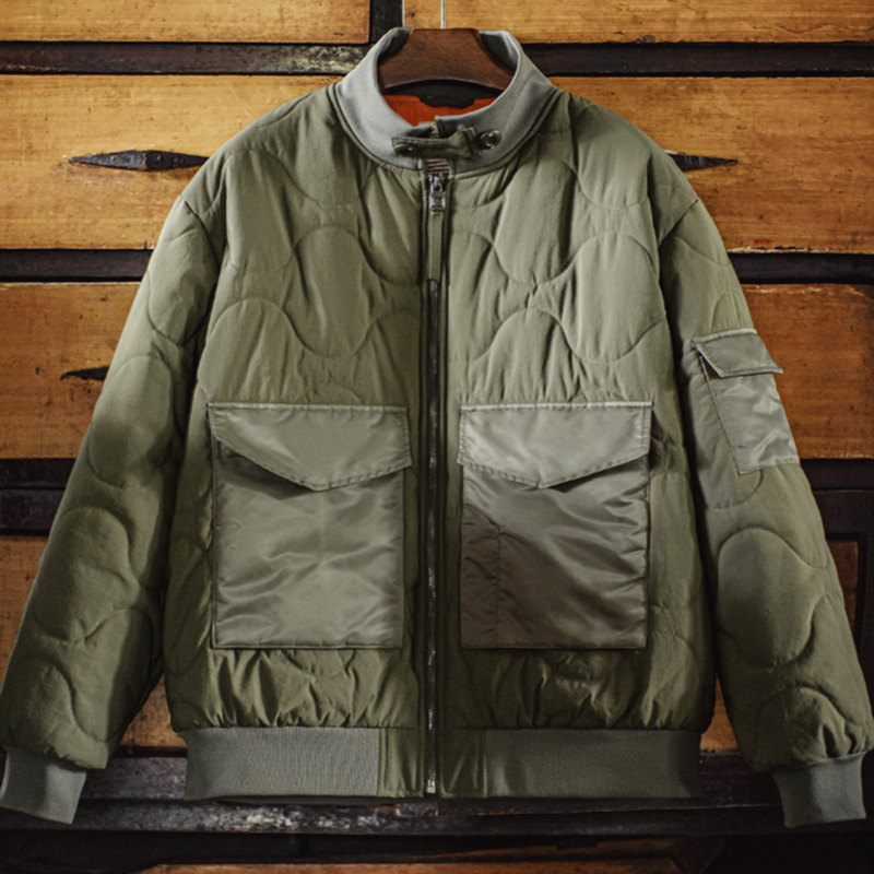 Cotton-Padded Army Jacket V1055