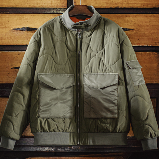 Cotton-Padded Army Jacket V1055