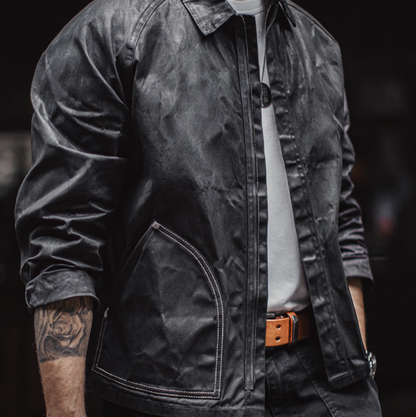 Vintage Waxed Casual Jacket V1053