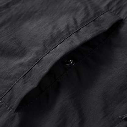 Fake layered multi-pocket shirt V0592